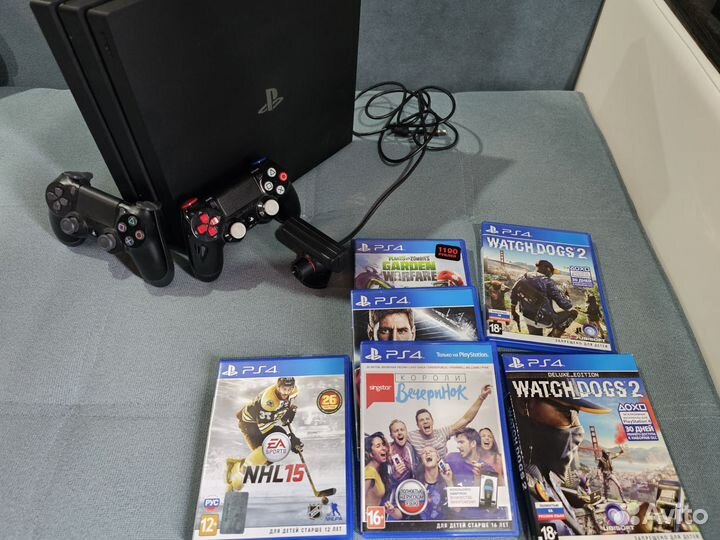 Sony playstation 4 PS4 pro 1tb с играми