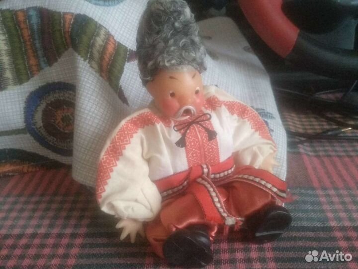 Кукла казак Чуб сувенирная СССР