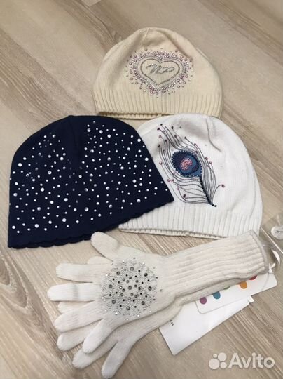 Для Анны.Noble people шапка синяя и белая