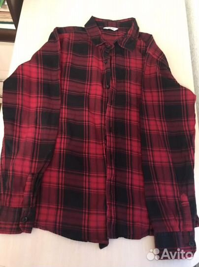 Рубашка в клетку на мальчика 170 размер