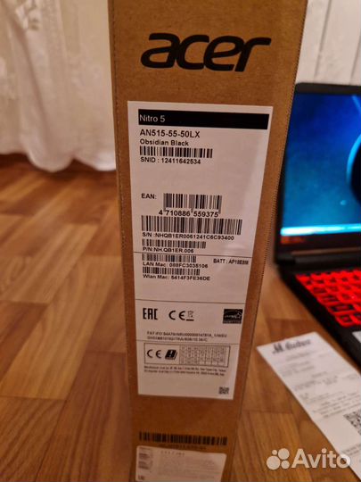 Acer Nitro 5 i5/16Gb/rtx3050ti/512Gb 144Ггц идеал