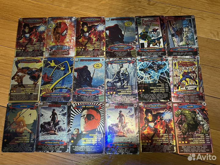 Карточки Человек Паук Герои и Злодеи