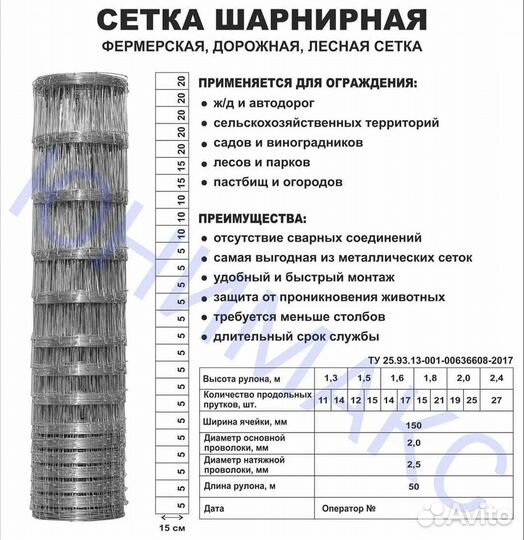 Сетка шарнирная