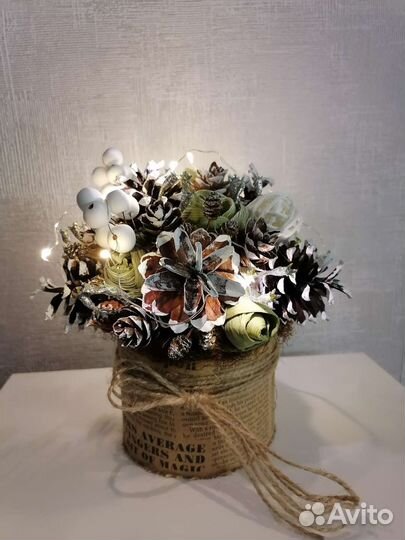 Новогодняя композиция. Ручная работа