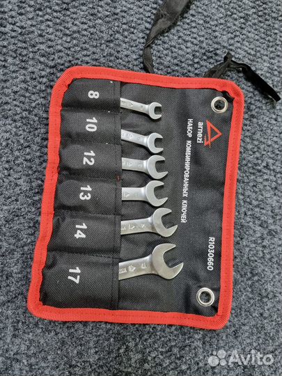 Набор ключей комбинированных 6пр. трещоточные, кор