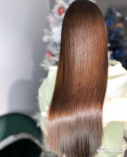 Кератиновое выпрямление волос