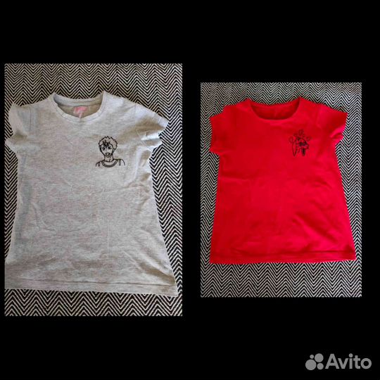 Футболка с ручной вышивкой