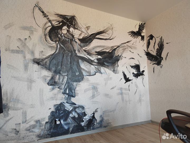 Художник роспись стен одежды мебели