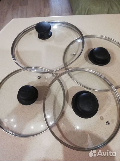 Крышки стеклянные для кастрюли и сковороды