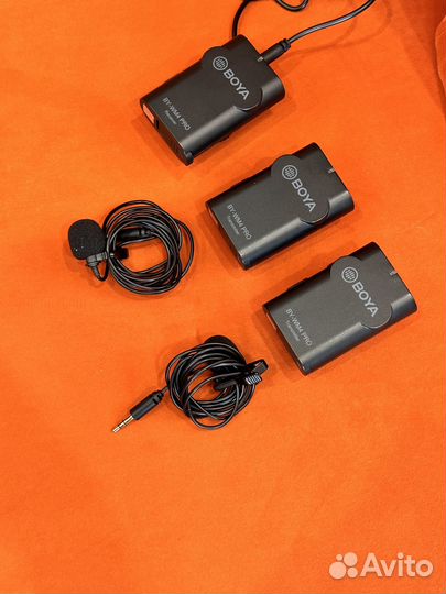 Радиосистема и разные микрофоны boya
