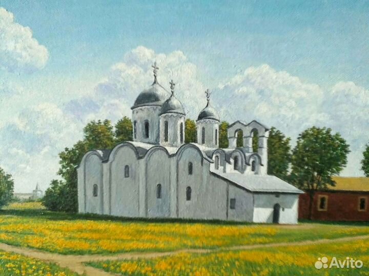 Авторская картина Псковщина.Собор Иоанна Предтечи