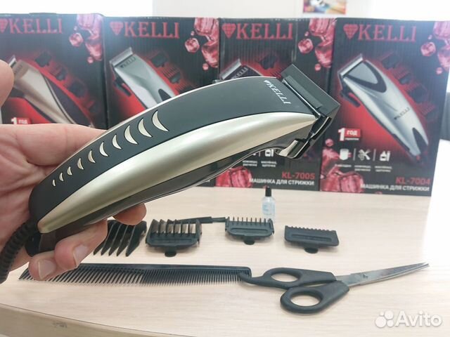 Машинка для стрижки kelli (220в, набор насадок)