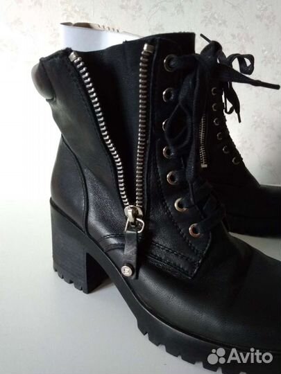 Полусапоги женские кожаные