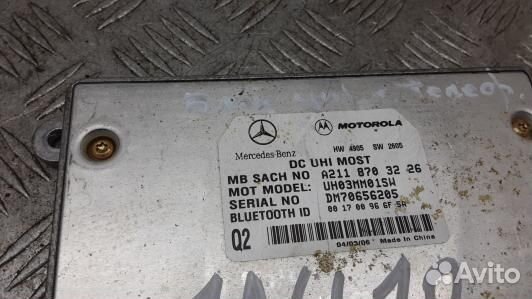 Блок управления телефоном mercedes benz M-class W1