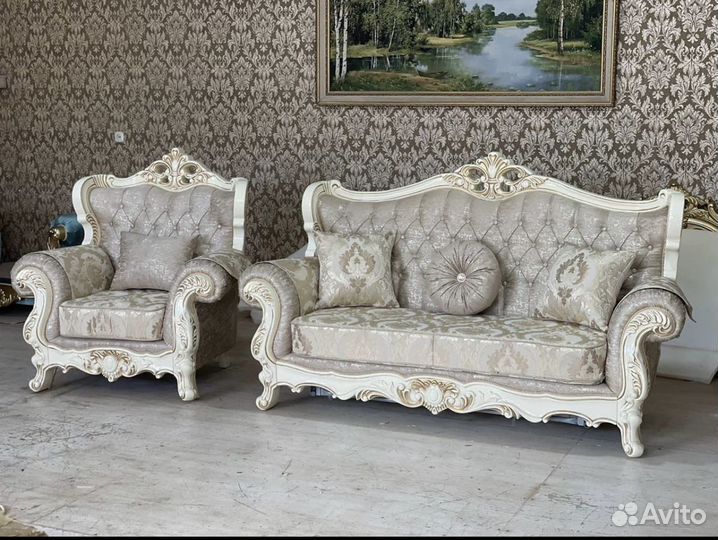 Диван и 2 кресла