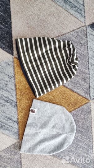 Осенние лёгкие шапки на мальчика 48-50