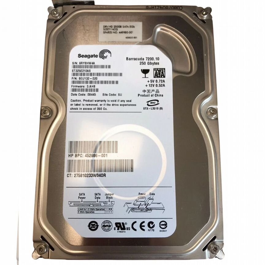 [9EU132-020] Жесткий Диск Hp 250gb Sata2 3,5" Hdd 9eu132-020