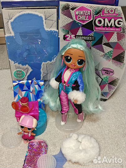 Кукла LOL OMG Winter Chill Icy Gurl и Brrr B.B