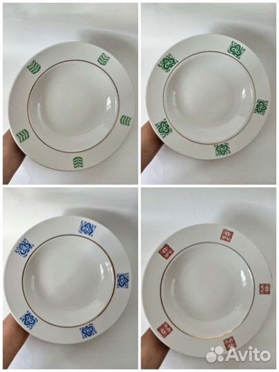 Тарелки СССР суповые пирожковые блюдца