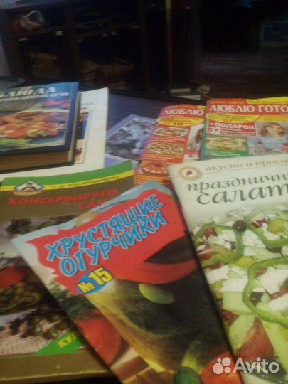 Книги кулинария, диета,рецепты,цветы,дедектив