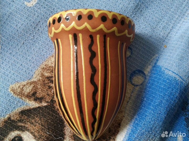 Подвесное керамическое кашпо советская керамика