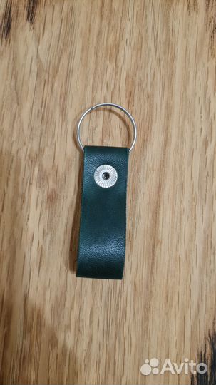 Брелок для ключей из натуральной кожи 6 см