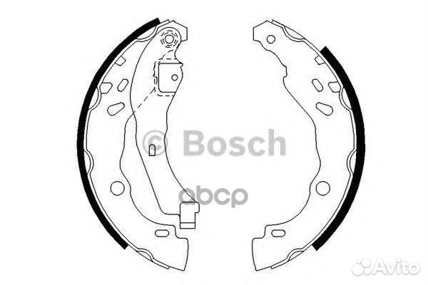 0 986 487 627 4152.00 колодки барабанные Rena