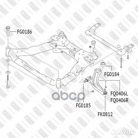 Опора шаровая nissan teana/murano/qashqai 03- л