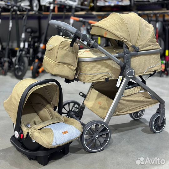 Коляска 3 в 1 Люксмам V 8