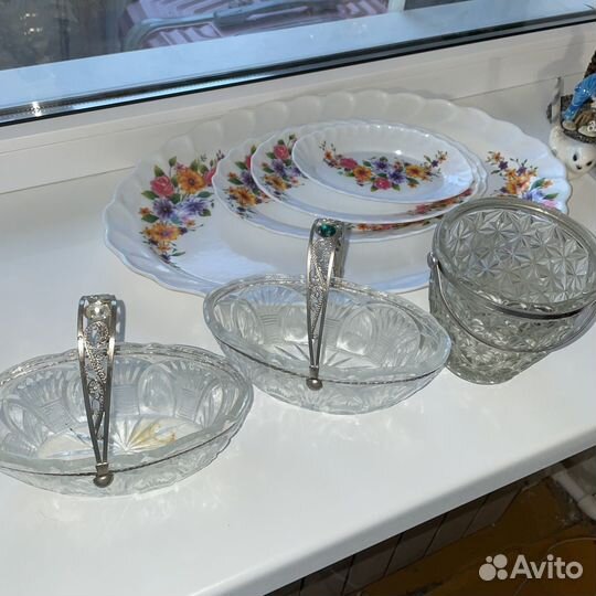 Хрусталь, посуда, чайный набор