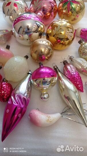 Лот ёлочных игрушек СССР