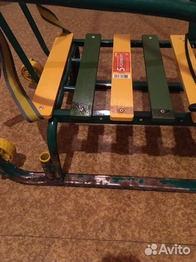 Детские санки ника с колесиками