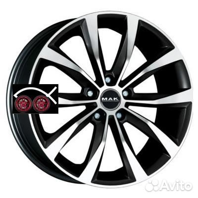 MAK Wolf R18 8 5x112 ET30 CB57,1 Black mirror