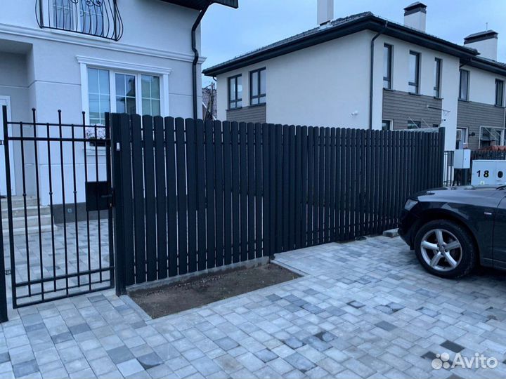 Штакетник металлический для забора