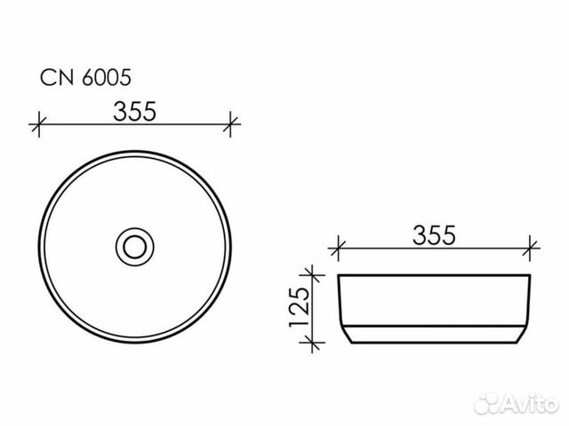 Раковина накладная Ceramica NovaElement CN6005