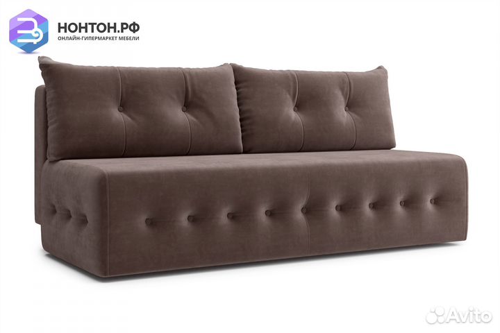 Диван еврокнижка Сити коричневый
