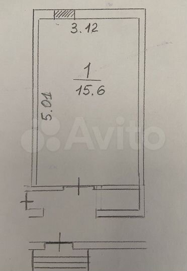 Квартира-студия, 15 м², 1/6 эт.
