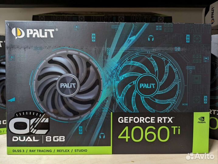 Видеокарты RTX 4060 Ti Palit dual