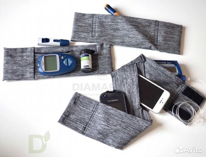 Пояс для ношения помпы на талии на липучке Меланж