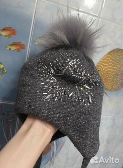 Шапочка зимняя Noble people для девочки 48-50