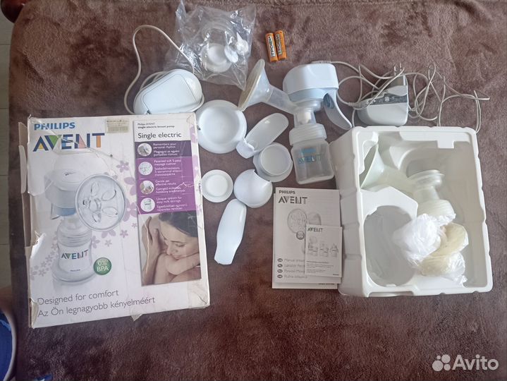 Молокоотсос avent электрический