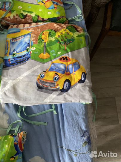 Бортики подушки в детскую кроватку