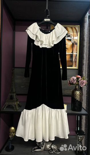 Бархатное платье