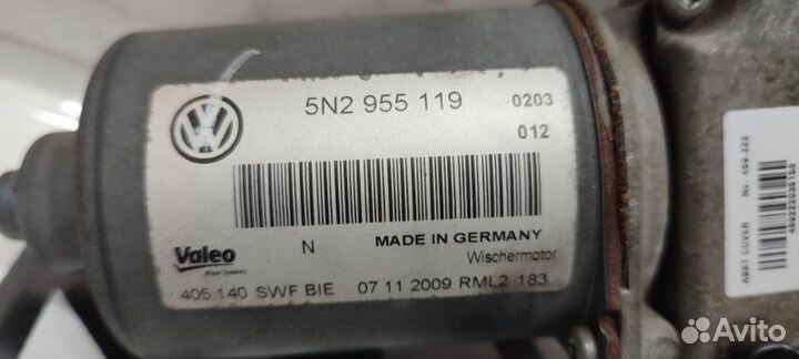 Мотор стеклоочистителя Volkswagen Tiguan 5N2 CAW