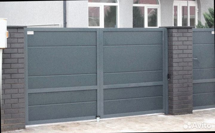 Гаражные распашные ворота