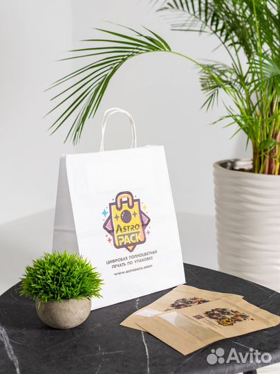 Печать по Крафтовым Бумажным Пакетам