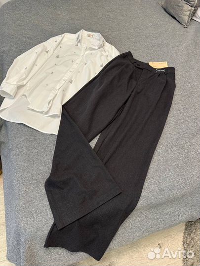 Брюки палаццо miu miu