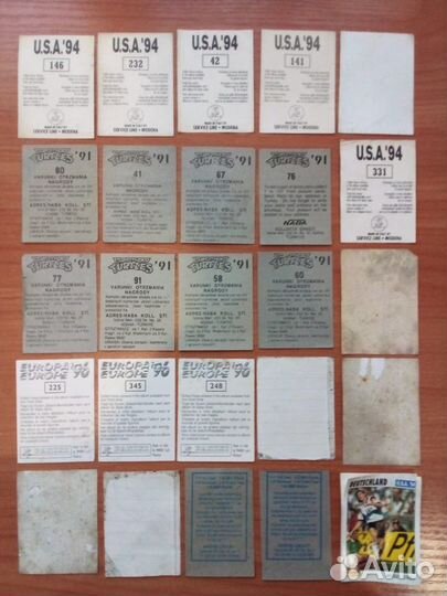 Вкладыши от жвачки картон футбол наклейки СССР