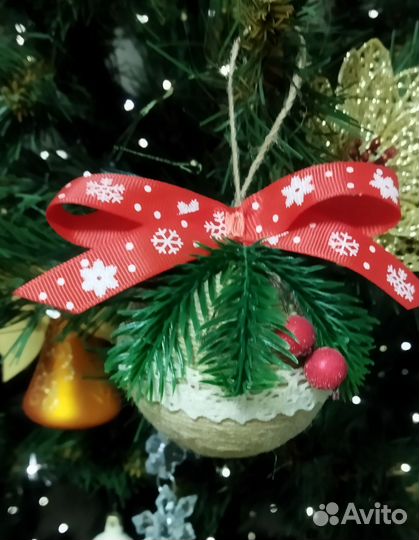 Елочные игрушки шары ручная работа