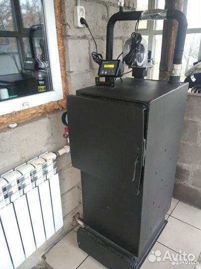 Котёл твердотопливный полуавтомат 80кВт